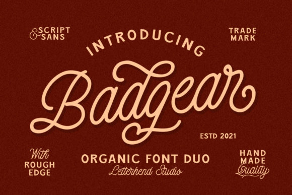Badgear: The Vintage Font Pairing for Modern Branding