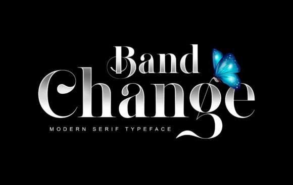 Band Change: A Serif Font Blending Vintage Charm with Modern Polish