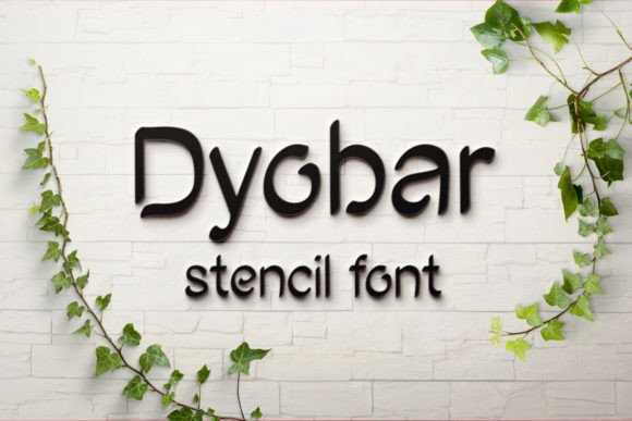 Dyobar: A Stencil Font for Bold, Modern Statements