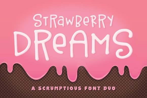 Feast Your Eyes on Strawberry Dreams: A Sweet Font Duo