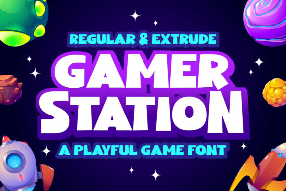 Gamer Station: A Display Font for Bold, Creative Projects