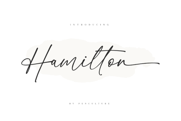 Hamilton: A Modern Calligraphy Font for Elegant Designs