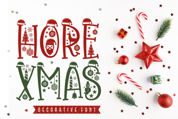 Hore Xmas: A Festive Display Font for Holiday Designs