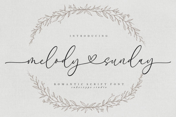 Melody Sunday: The Elegant Calligraphy Font for Timeless Designs