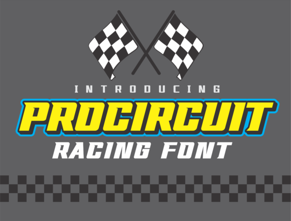 Pro Circuit: A Modern Racing Font for Bold Designs