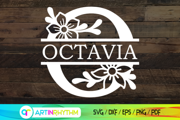 Split Letter O Monogram: A Modern SVG Design Asset