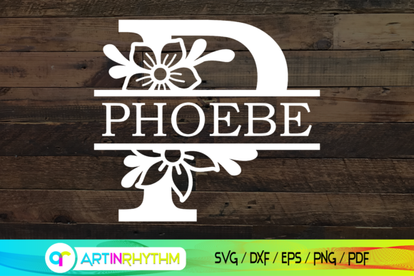 Split Letter P Monogram: A Creative Alphabet SVG Asset