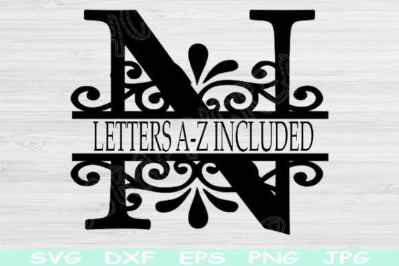 Split Monogram Alphabet Letter Svg Files: Elevate Your Craft