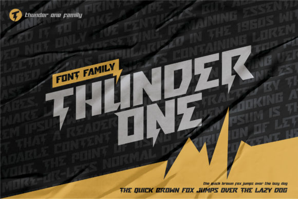 Thunder One: A Bold Typeface for Modern Branding