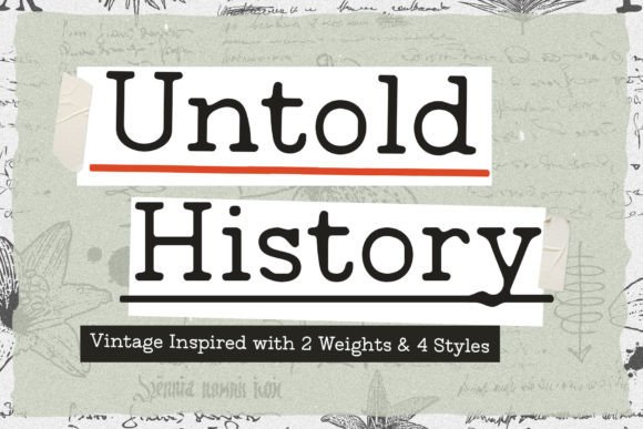 Untold History: A Typewriter Font with a Modern Soul